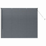 Venetian Blinds Manual Dark Grey 130 x 155 cm Aluminium 42006058