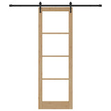 Sliding Door Manual ORKDAL Brown 78 x 232 cm Wood and metal 3332471