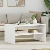 Coffee Table White 80 x 50 x 40 cm Engineered Wood 8000276