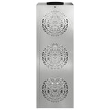 Solar LED Pathway Light 2 pcs Silver Galvanized Steel 879784