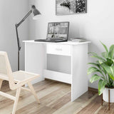 Desk White 100x50x76 cm Engineered Wood 800549