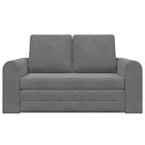 Folding Sofa Bed Dark Grey 148 x 71 x 83 cm Velvet 42030510