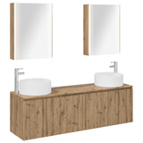 Bathroom Cabinet Set 5 pcs Artisan Oak Engineered Wood 3406574
