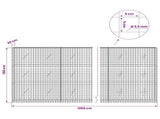 Gabion with 3.5 mm Wire and 5x5 cm Mesh 1200x20x150 cm 3462186