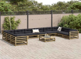 11 Piece Garden Sofa Set Impregnated Wood Pine 3299647