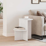 Coffee Table White 50 x 40 x 50 cm Solid pine wood 873527