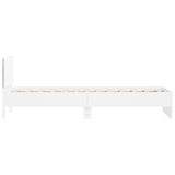 Bed Frame without Mattress with LED Lights White 90x200 cm 838806
