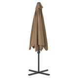 Garden Parasol with Steel Pole 300 cm Taupe 44888