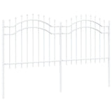 Garden Fence Woerden White 240 x 140 cm Powder-coated steel 42003969