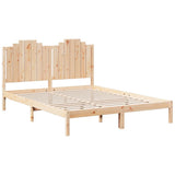 Extra Long Bed Frame without Mattress 140x220 cm Solid Wood 3309229