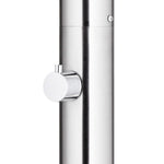 ZNTS Garden Shower with Brown Base 220 cm Stainless Steel 3070778