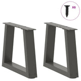 Coffee Table Legs V-Shape 2 pcs Anthracite 30x cm Steel 4012522
