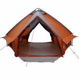 Teepee Tent 6-Person Grey and Orange 431 x 366 x 185 cm 42004073