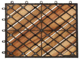 Decking Tile 30 pcs Brown 30 x 30 cm Acacia Hardwood 3444893