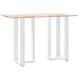 ZNTS Bar Table Legs T-Shaped 2 pcs White 50x35x cm Steel 4013077