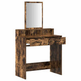 Dressing Table Smoked Oak 79 x 41 x 140 cm Engineered Wood 865140