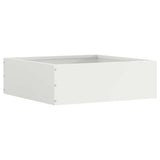 Lawn Edging 6 pcs White 40 x 40 x 13 cm Steel 874705