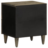 Bedside Cabinets 2 pcs Light Grey 40x33x46 cm Solid Wood Mango 4017791