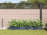 Garden Planter 4 pcs Grey 160 x 40 x 22 cm PP 42002867
