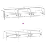 ZNTS TV Cabinet White 202x39x43.5 cm Cold-rolled Steel 851351