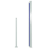Patio Retractable Side Awning 160x500 cm Blue 317924