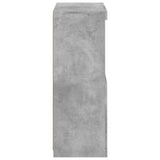 Sideboard with LED Lights Concrete Grey 60.5x37x100 cm 836668
