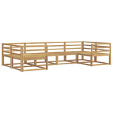 Outdoor Sofa Set 6 pcs White Solid Acacia Wood 3386918