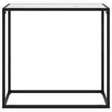 Console Table White 80x35x75 cm Tempered Glass 322809