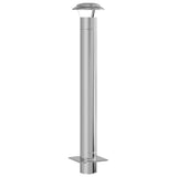 Chimney Extension Silver 25 x 25 x 132 cm Stainless steel 42008451