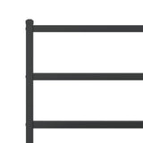 Metal Bed Frame without Mattress with Footboard Black 180x200cm 355387