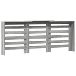 ZNTS Radiator Cover Grey Sonoma 205x21.5x83.5 cm Engineered Wood 852722