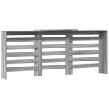 ZNTS Radiator Cover Grey Sonoma 205x21.5x83.5 cm Engineered Wood 852722