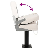 Foldable Boat Seat 1 Set Low Backrest with Fixing Strap 3284292