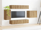 TV Wall Cabinet Set 6 pcs Artisan Oak 3408951