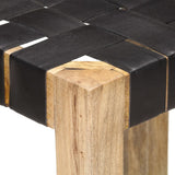 Bar Stools 2 pcs Black Real Leather 75 cm 321835