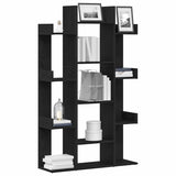Bookcase Black Oak 86 x 25.5 x 140 cm Engineered Wood 862680