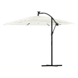 Garden Parasol with Steel Pole White 269x269x235 cm 4005081