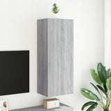 TV Wall Cabinet Grey Sonoma 40.5x30x102 cm Engineered Wood 836936