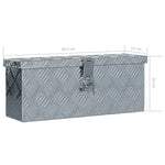 ZNTS Aluminium Box 48.5x14x20 cm Silver 142935