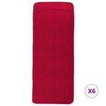 Beach Towels 6 pcs Burgundy 60x135 cm Fabric 400 GSM 3157057