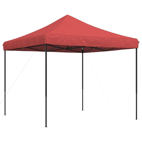 ZNTS Foldable Party Tent Pop-Up Burgundy 292x292x315 cm 4004917