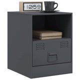 Bedside Cabinet Anthracite 34.5x39x44 cm Steel 841755