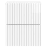 Wall-Mounted Bedside Cabinet High Gloss White 33 x 34.5 x 40 cm 898473