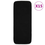 Anti Slip Stair Mats 15 pcs 60x25 cm Black Rectangular 340392