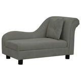 Dog Sofa with Pillow Dark Grey 83x44x44 cm Plush 171103