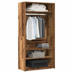 Wardrobe Old Wood 100x50x200 cm Engineered Wood 3318624
