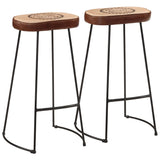 Bar Stools 2 pcs Dark Brown 44x37.5x78 cm 358923