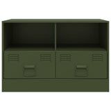 TV Cabinet Olive Green 67x39x44 cm Steel 841747
