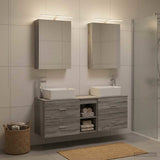 Bathroom Furniture Set 5 pcs Grey Sonoma 3406836