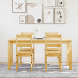 5 Piece Dining Set Panama Solid Wood Pine 3345179